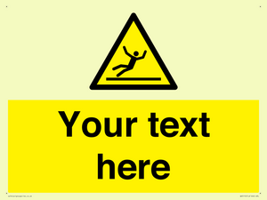 Custom Figure Slipping Sign